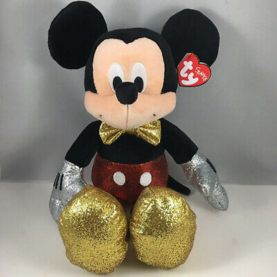 Picture of Disney TY Beanie Buddy - MICKEY MOUSE (Disney's Sparkle)6 inch
