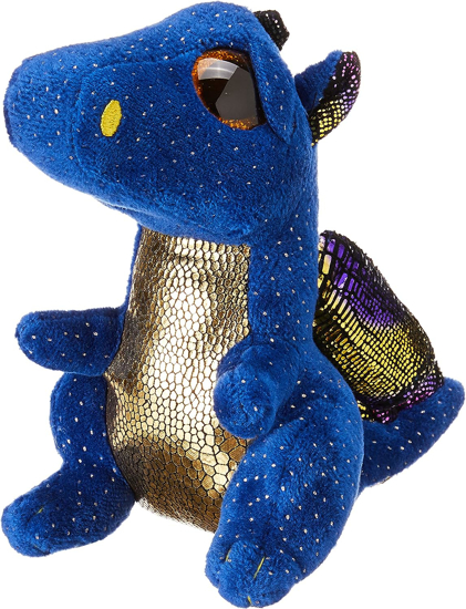 Picture of Ty Beanie Boos Saffire Blue Speckled Dragon Plush Medium