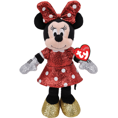 Picture of Disney ty Minnie Mouse RED SPARKLE Plush