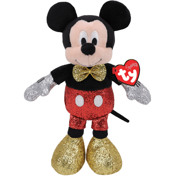 Picture of Disney Mickey Mouse RED SPARKLE  plush Small 8 Inch