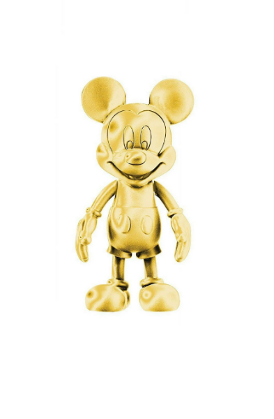 Picture of Magnet Disney Mickey Mouse Pewte Figural Dangle Gold Refrigerator Magnet New 25018
