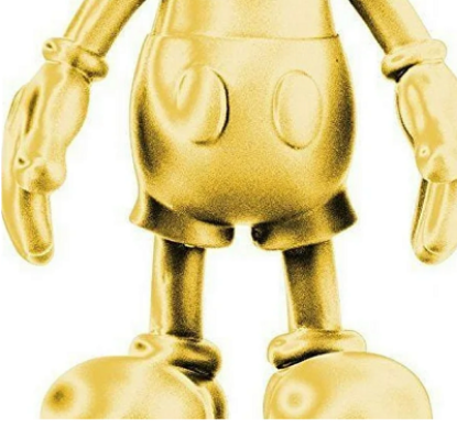 Picture of Magnet Disney Mickey Mouse Pewte Figural Dangle Gold Refrigerator Magnet New 25018