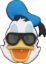 Picture of Donald Duck With Sunglasses PVC Soft Touch Magnet