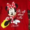 Picture of Disney Toddler Girls All About Me Minnie Florida Name Drop Red T Shirt