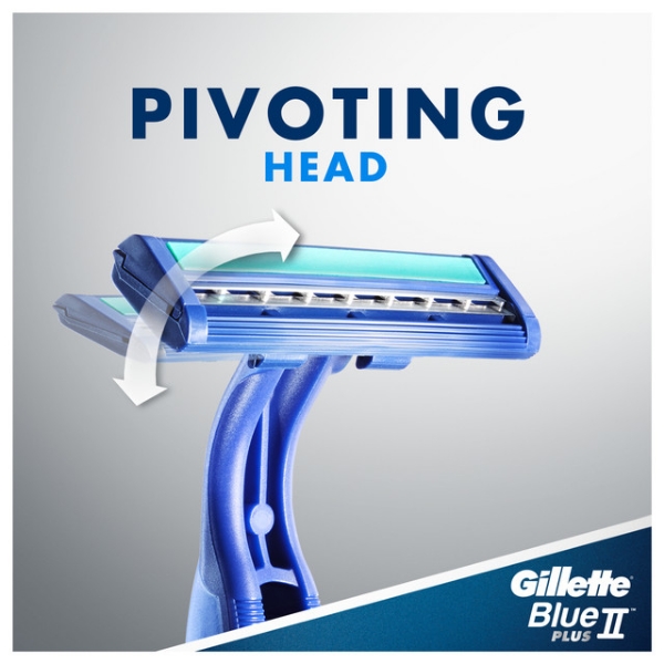 Picture of Gillette Blue II Plus Pivot Razors 2pk
