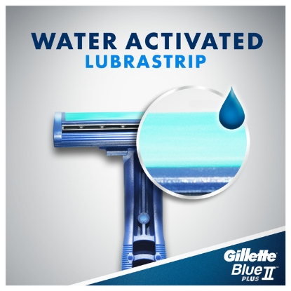 Picture of Gillette Blue II Plus Pivot Razors 2pk