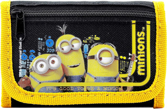 Picture of Despicable Me Minions Character Black Trifold kids Wallet
