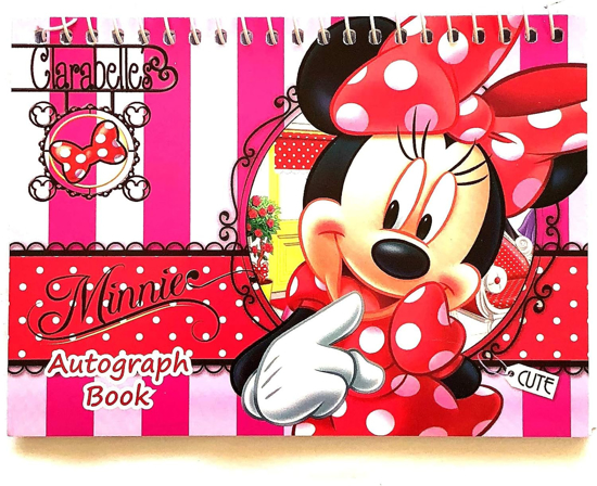 Picture of Disney Mickey Mouse and Minnie Autograph Note Pads Book- (Minnie Clarabelles Cute)