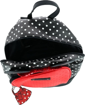 Picture of Disney Minnie 10 inch Mini Deluxe Eyes Backpack with 1 Front Pocket, Women's