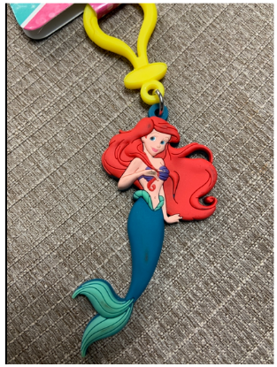 Picture of Disney Ariel Soft Touch PVC Key Ring,Multi-colored