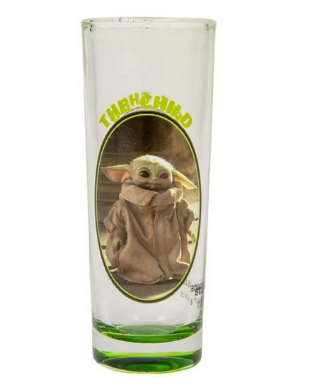 Picture of Disney Collectors glass Star Wars Mandalorian The Child, Green bottom shot glass