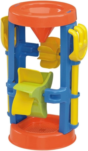 Picture of American Plastic Toys Kids’ Sand and Water Wheel Tower, Flowing Sand and Water
