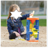 Picture of American Plastic Toys Kids’ Sand and Water Wheel Tower, Flowing Sand and Water