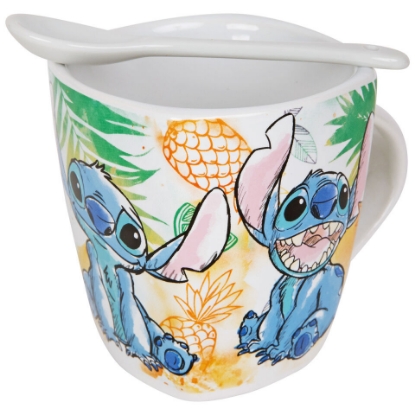Picture of Disney Stitch Island Sun 9oz Ceramic Spoon Mug Multi-Color