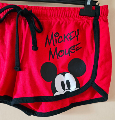 Picture of Disney Youth Girls Mickey Mouse Peeking Short Red