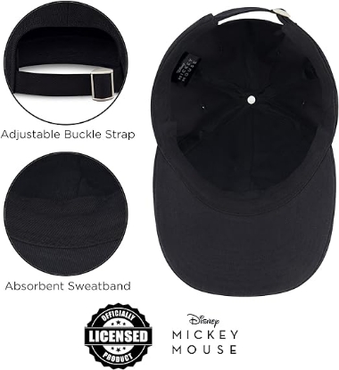 Picture of Disney Men's Baseball Cap, Mickey Mouse Adjustable Hat for Adult