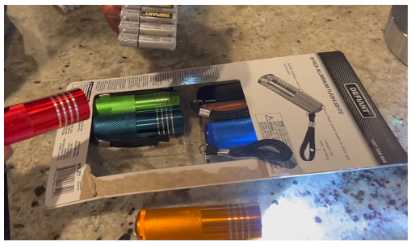 Picture of Defiant LED Aluminum Flashlight Combo (8-pack) with Batteries