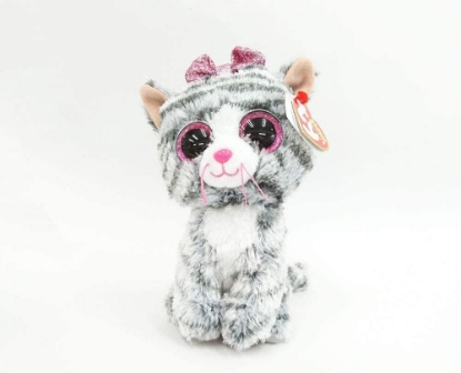 Picture of Ty Kiki Grey Cat Plush, Regular