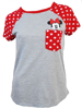 Picture of Minnie Mouse Pocket Sized Women's Grey Tee Shirt XL