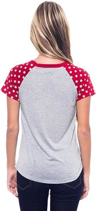 Picture of Minnie Mouse Pocket Sized Women's Grey Tee Shirt XL