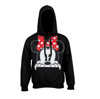 Picture of Disney Minnie Mouse Peeking Adults Fleece Hoodie Black Small