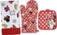 Picture of Disney Oven Mitt Pot Holder & Dish Towel 3 pc Kitchen Set (Minnie Mouse Red)