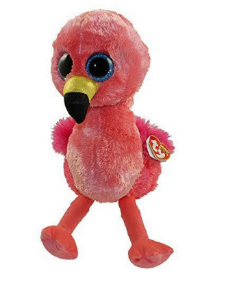 Picture of Ty Beanie Boos GILDA the Pink Flamingo Plush Medium Size 13 Inch