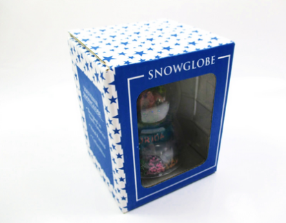 Picture of Florida Glass Snow Globe SnowDome -65 mm Home Decor PCF- Palms Trees with Dolphins,Gator, Manatee, Flamingo and Turtle