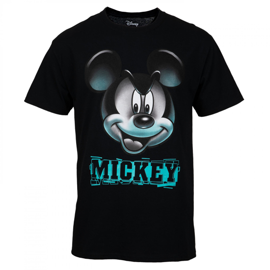 Picture of Disney Mickey Mouse Greenlight Face Adult T-Shirt Large