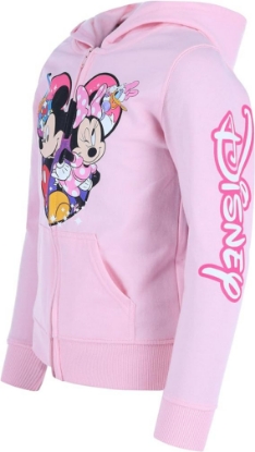 Picture of Disney Youth Group Cast Mickey Minnie Donald Daisy Zip Up Hoodie Light Pink