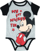 Picture of Infant My First Mickey Mouse Short Sleeve Onesie, 12 Months, Grey