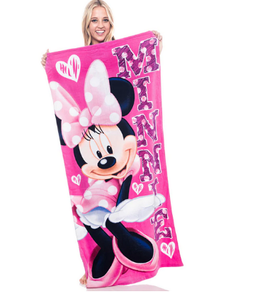 Picture of Disney Sassy Hearts Minnie Beach Towel