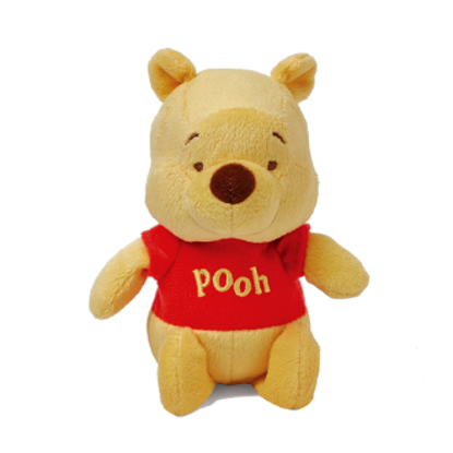 Picture of Winnie the Pooh Red Shirt Mini Jingler Plush Toy 15cm