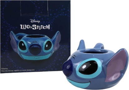 Picture of Stitch Head Mug, Boxed Sculpted Miniature Cup, Limited Edition Disney Lover Collectable, 3.5 Ounces, Blue