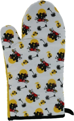 Picture of Disney Mickey Minnie 3pc Kitchen Towel Set Sunset Multi Oven Mitt Dish Towel Pot Holder