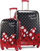 Picture of AMERICAN TOURISTER Kid's Disney Hardside Luggage with Spinner Wheels, Minnie Mouse Red Bow, 2-Piece Set (21/28)
