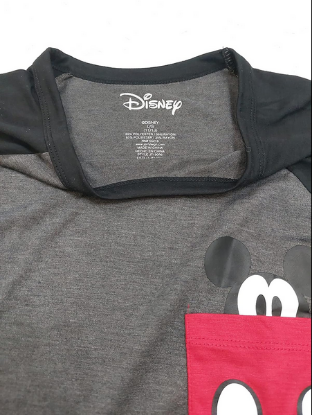 Picture of Disney Mickey Mouse Pocket Sized Women's Grey Tee Shirt