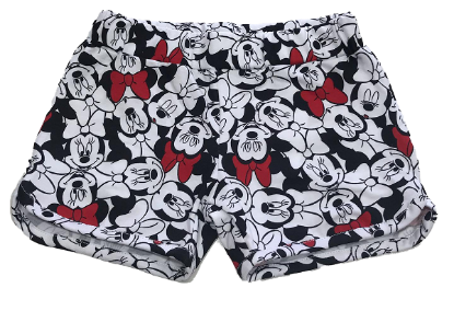 Picture of Disney Minnie Faces White Pink  Adult Women's Short