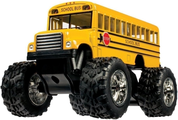 Picture of Monster School Bus Die Cast Metal Model Pullback Action Toy