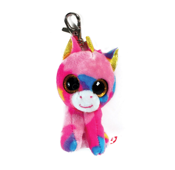 Picture of Ty Beanie Boos Fantasia the Unicorn with Metal Key Clip 3 inches