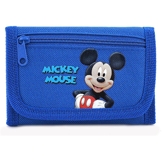 Picture of Disney Mickey Mouse Character Blue Trifold Wallet, Men's