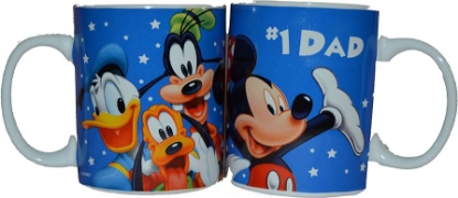 Picture of Disney #1 Dad Mug  Ceramic Blue Coffee Relief Mug 11oZ