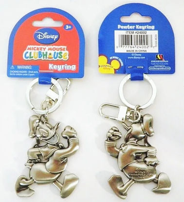 Picture of Disney Donald Duck marching pewter keychain  Gold Color