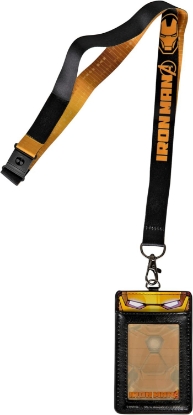Picture of Marvel Iron Man Chest Arc Reactor ID Card Holder Lanyard, One Size