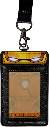 Picture of Marvel Iron Man Chest Arc Reactor ID Card Holder Lanyard, One Size