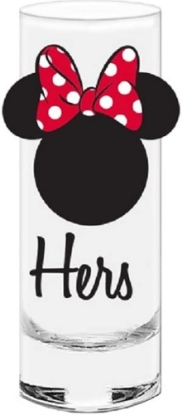 Picture of Disney Mickey & Minnie Mouse 2-Piece Set His & Hers Tall Shot Glasses