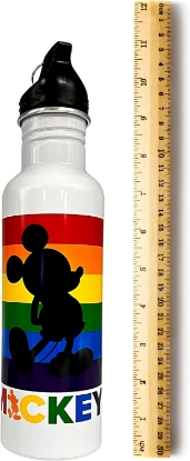 Picture of Disney Mickey Pride Rainbow Aluminum Water Bottle