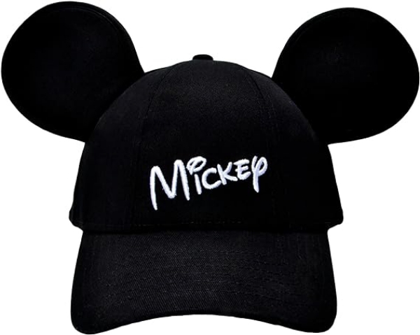 Picture of Disney Mickey Mouse Kids Black Baseball Hat with Ears