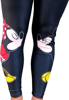 Picture of Disney Mickey and Minnie Mouse Kissing Womens Juniors Leggings Stretch Black Large