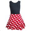 Picture of Disney Minnie Mouse Junior Black and Red Polka Dot Dress Small